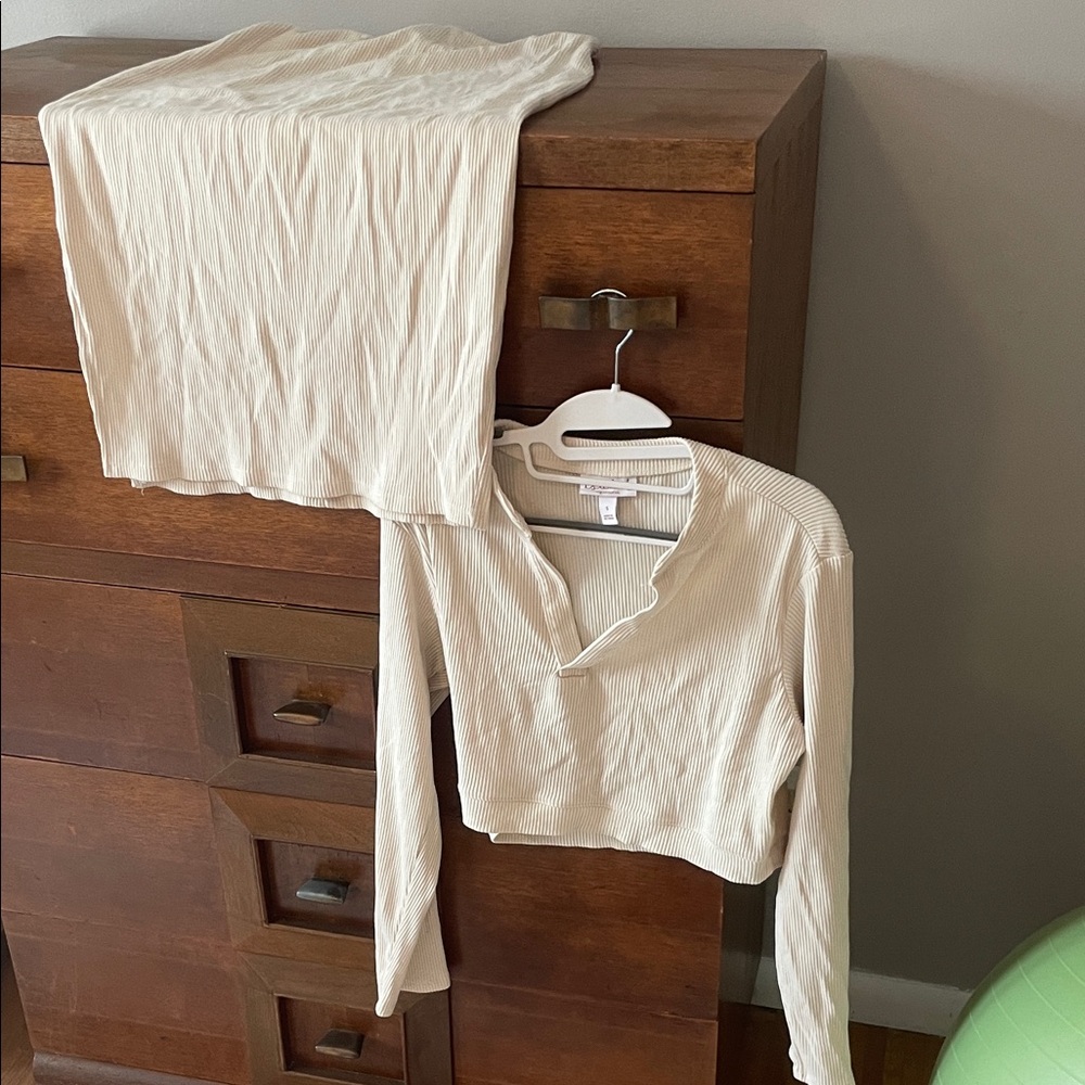 Isabel Maternity by Ingrid & Isabel Cream Skirt Set